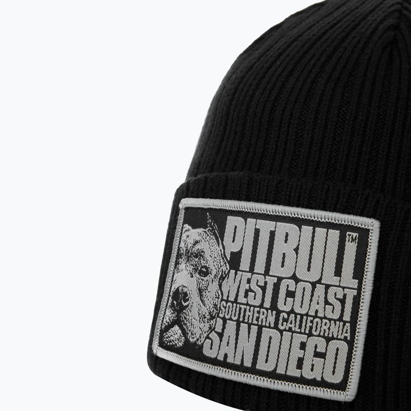 Шапка зимова чоловіча Pitbull Beanie Silvas Blood Dog black 3