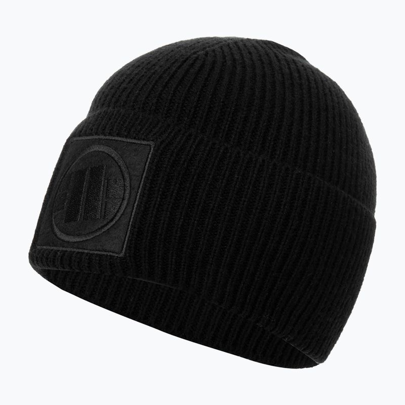 Зимова шапка з одношаровим манжетом Pitbull West Coast Beanie Logo чорна