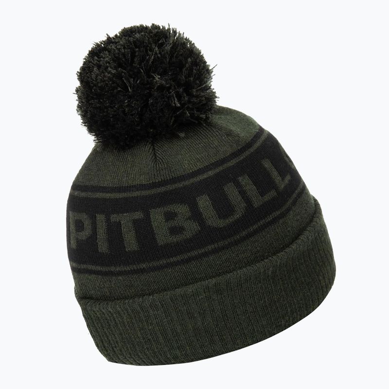 Шапка зимова чоловіча Pitbull Beanie Vermel olive/black 2