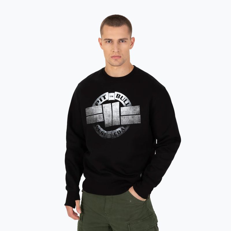 Чоловічий світшот Pitbull West Coast Steel Logo Crewneck Crewneck чорний