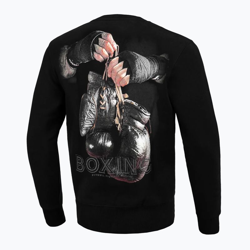 Чоловічий світшот Pitbull West Coast Boxing FD Crewneck чорний 4