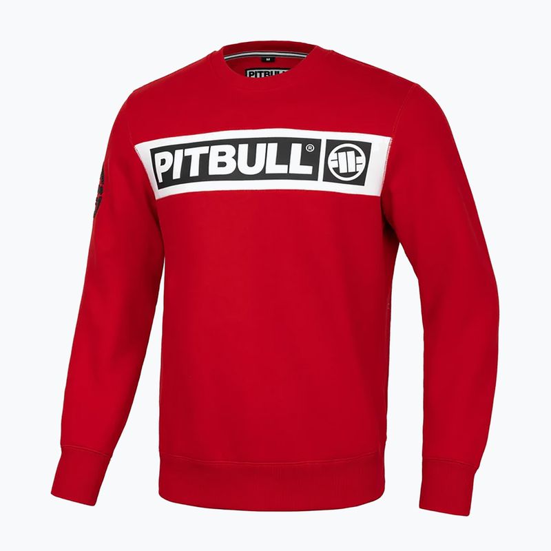 Чоловічий світшот Pitbull Sherwood Crewneck червоний 4