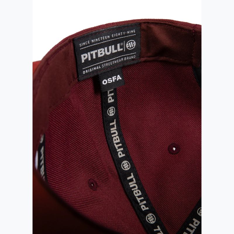 Бейсболка Pitbull West Coast Snapback Pitbull YP Classic Premium бордова 7