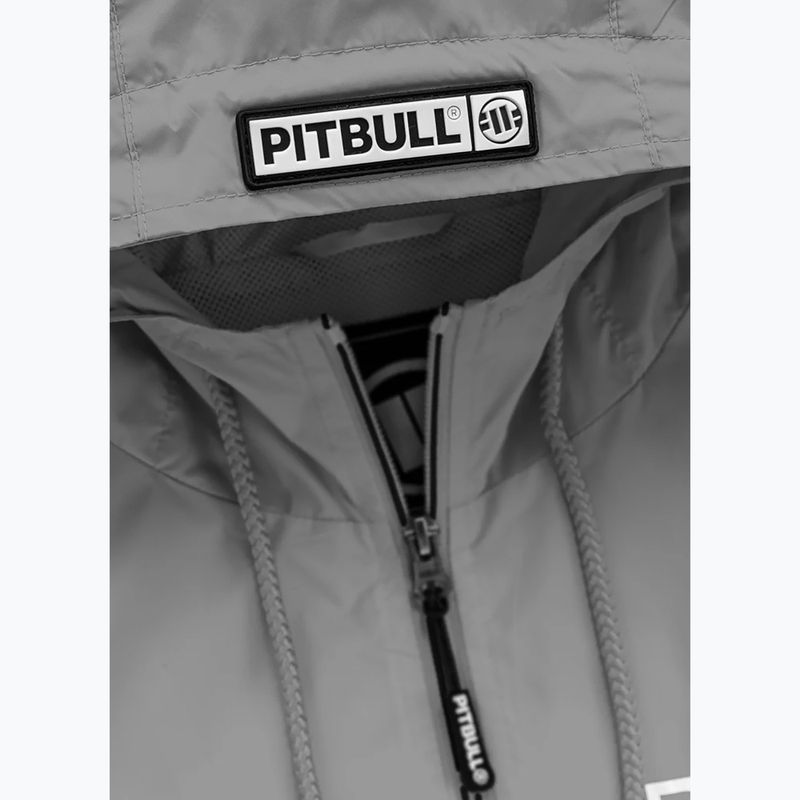 Чоловіча нейлонова куртка Pitbull West Coast Athletic з логотипом з капюшоном світло-сірого кольору 3