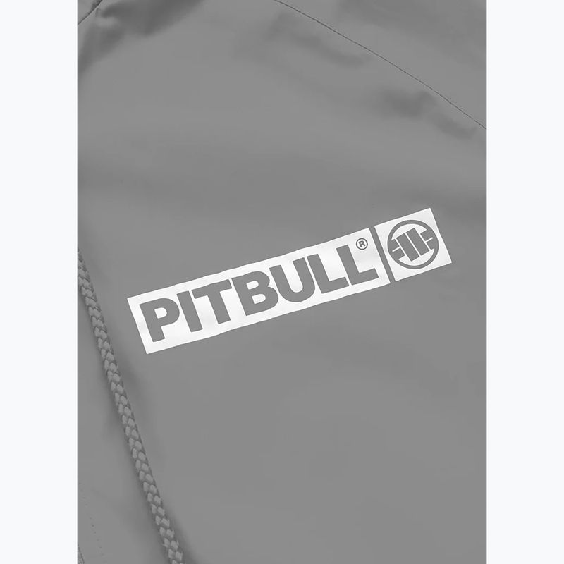 Чоловіча нейлонова куртка Pitbull West Coast Athletic з логотипом з капюшоном світло-сірого кольору 9