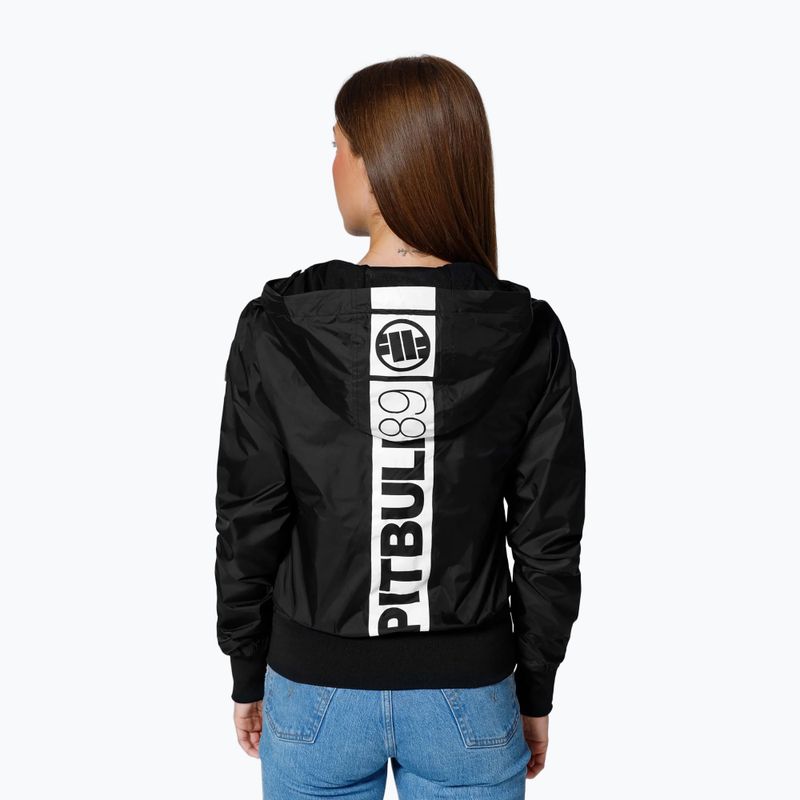 Жіноча куртка Pitbull West Coast Aaricia Hilltop Hooded Nylon чорна з капюшоном 3