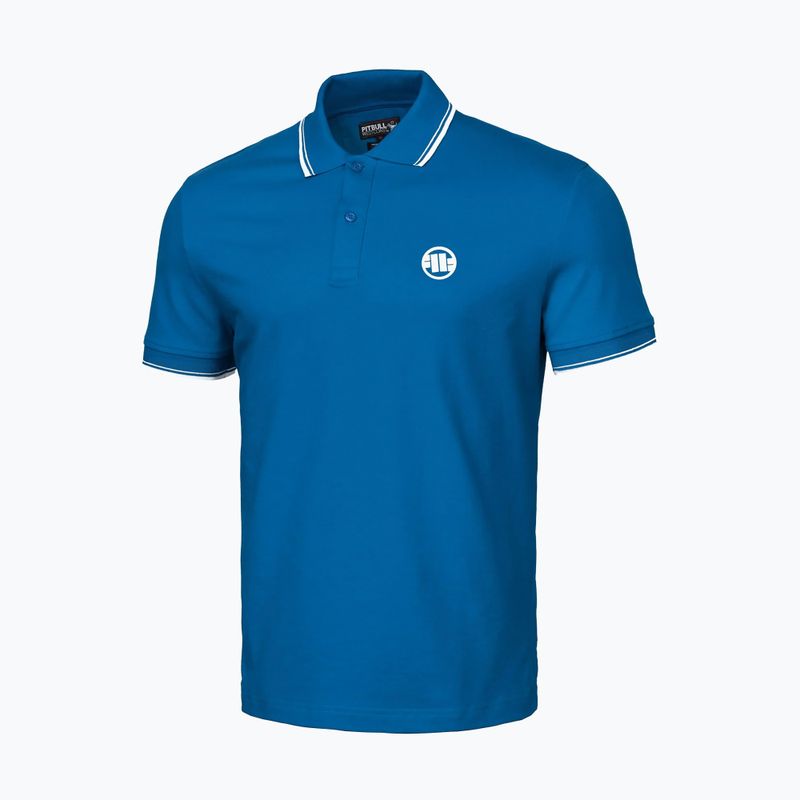 Футболка поло чоловіча Pitbull Polo Pique Stripes Regular royal blue 4