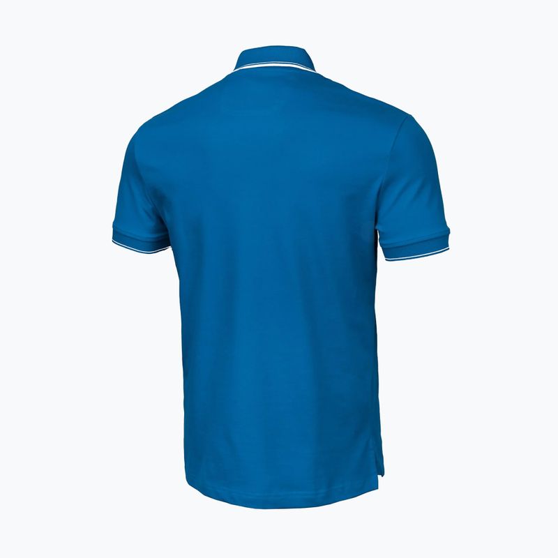 Футболка поло чоловіча Pitbull Polo Pique Stripes Regular royal blue 5