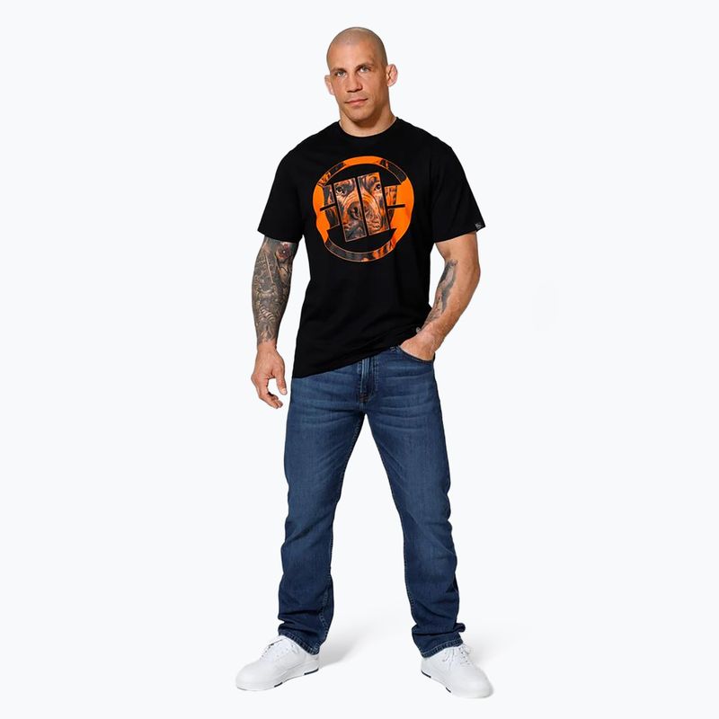 Чоловіча футболка Pitbull West Coast Orange Dog 24 чорна 2