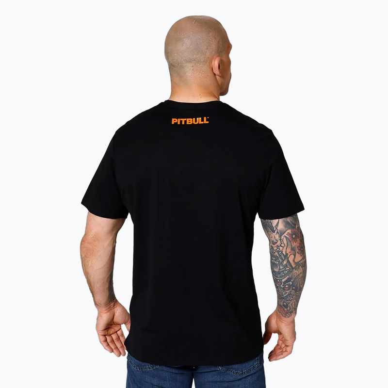 Чоловіча футболка Pitbull West Coast Orange Dog 24 чорна 3