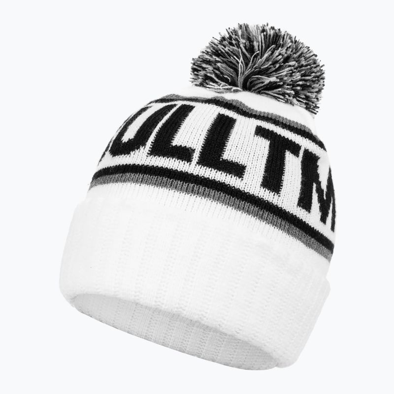 Шапка зимова чоловіча Pitbull Beanie Fleming II white/black