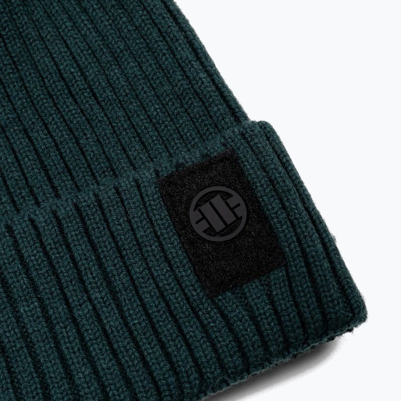 Шапка зимова Pitbull Beanie Velcro Logo green 2