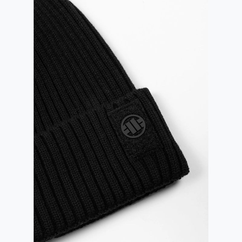 Зимова шапка Pitbull Beanie Velcro Logo black 2