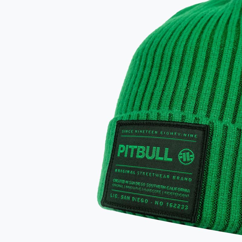 Чоловіча зимова шапка Pitbull Beanie Dock зелена 3