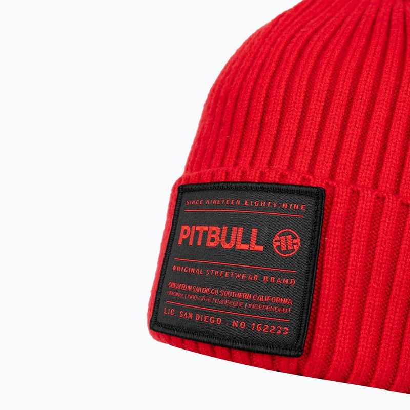 Шапка зимова чоловіча Pitbull Beanie Dock red 3