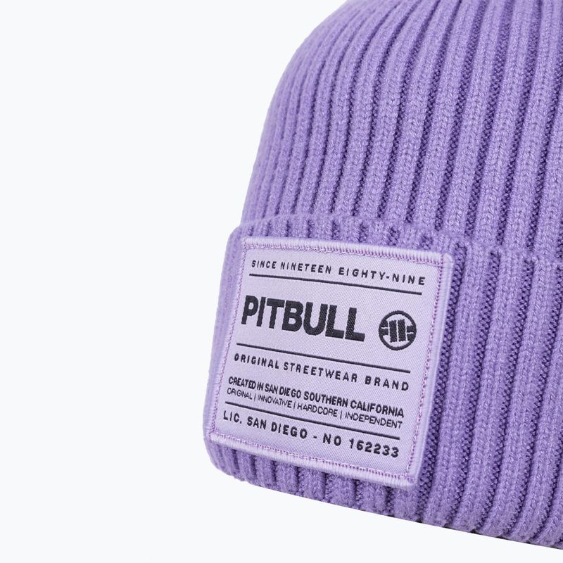 Чоловіча зимова шапка Pitbull Beanie Dock бузковий 3