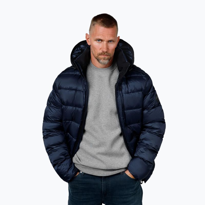 Куртка зимова чоловіча Pitbull Barles Ribstop Padded Hooded dark navy 4