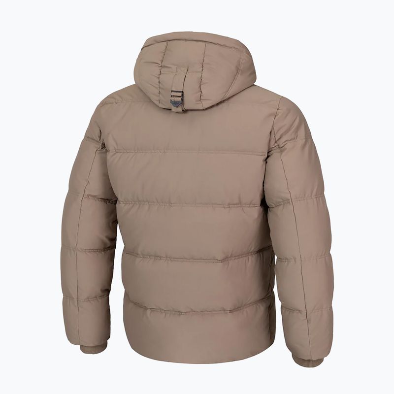 Куртка зимова чоловіча Pitbull Duncan Quilted Hooded dark sand 3