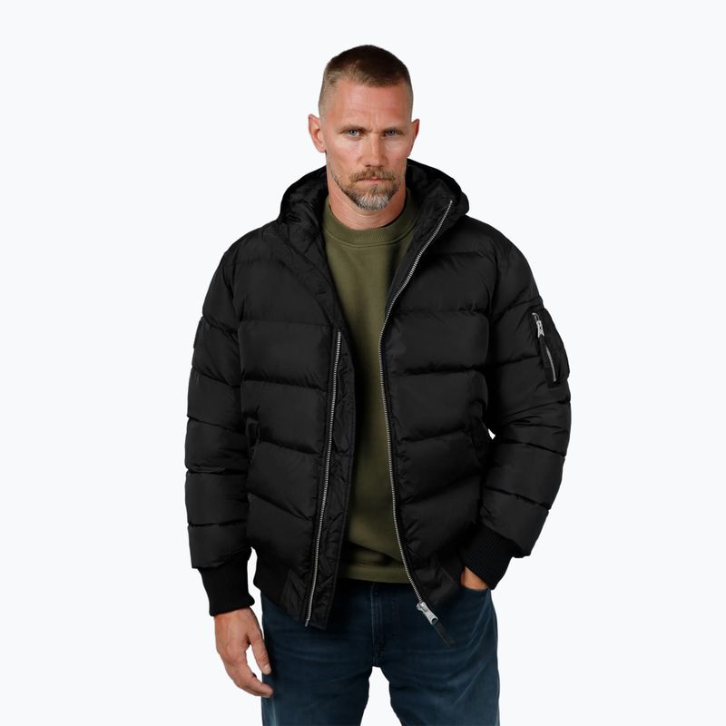 Куртка зимова чоловіча Pitbull Gopher Quilted Hooded black
