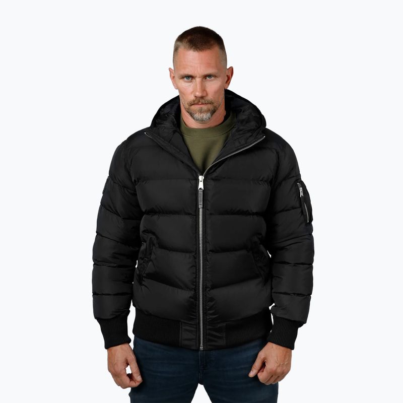 Куртка зимова чоловіча Pitbull Gopher Quilted Hooded black 3