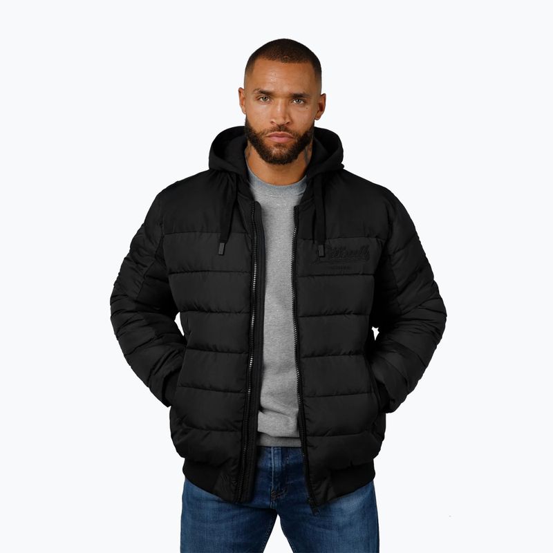 Куртка чоловіча Pitbull Hidden Quilted Hooded black/black