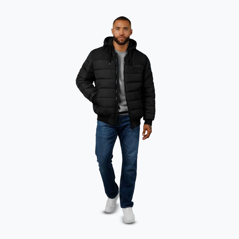 Куртка чоловіча Pitbull Hidden Quilted Hooded black/black 2