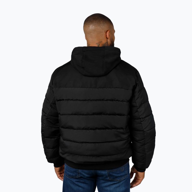 Куртка чоловіча Pitbull Hidden Quilted Hooded black/black 3