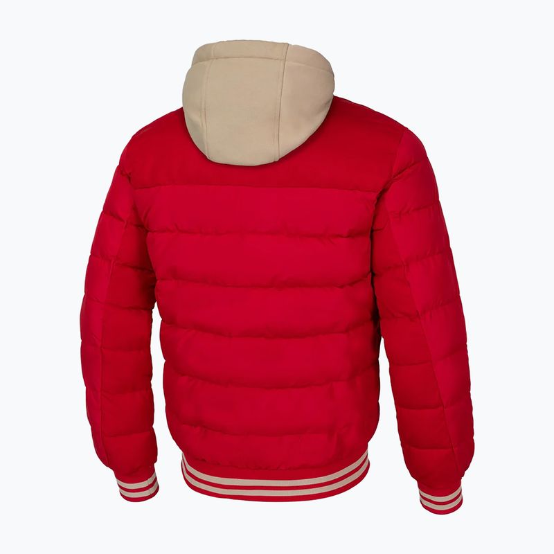 Куртка чоловіча Pitbull Hidden Quilted Hooded red/beige 8
