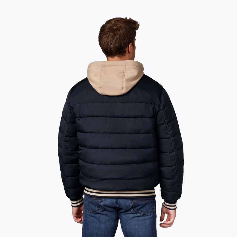 Куртка чоловіча Pitbull Hidden Quilted Hooded dark navy/beige 3