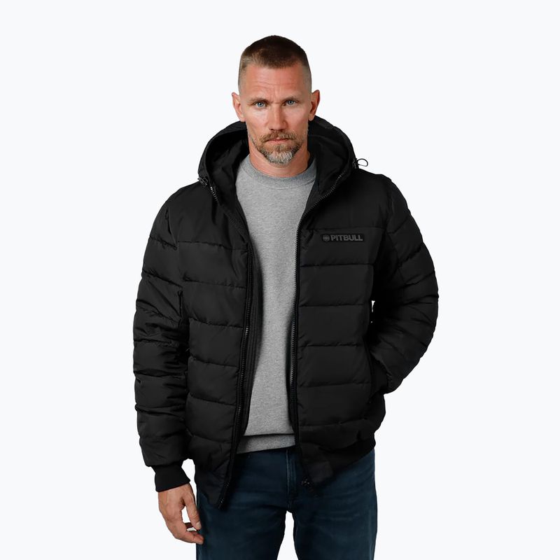 Куртка зимова чоловіча Pitbull Dillon Quilted Hooded black