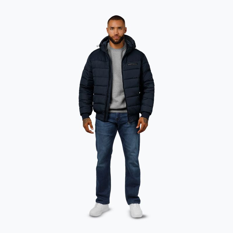 Куртка зимова чоловіча Pitbull Dillon Quilted Hooded dark navy 2