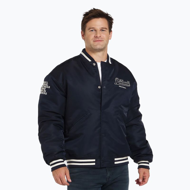 Куртка чоловіча Pitbull West Coast Seabridge Varsity dark navy