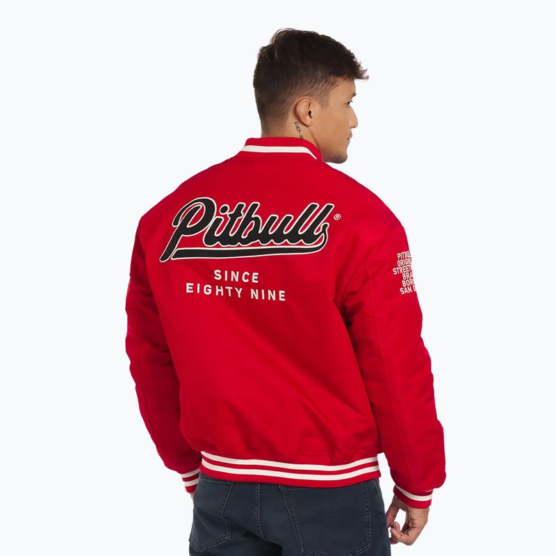 Куртка чоловіча Pitbull West Coast Seabridge Varsity red 3