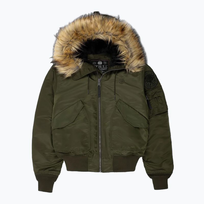 Куртка зимова чоловіча Pitbull Harvest Hooded Bomber olive 4