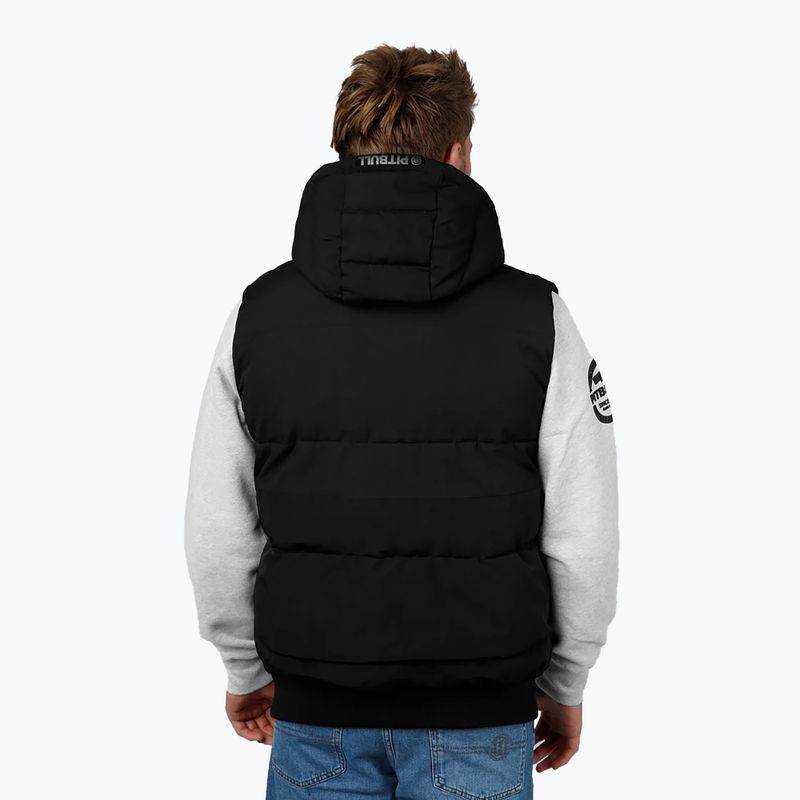 Жилет чоловічий Pitbull Patton Quilted Hooded black 3