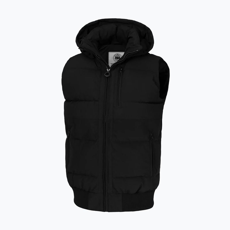 Жилет чоловічий Pitbull Patton Quilted Hooded black 5