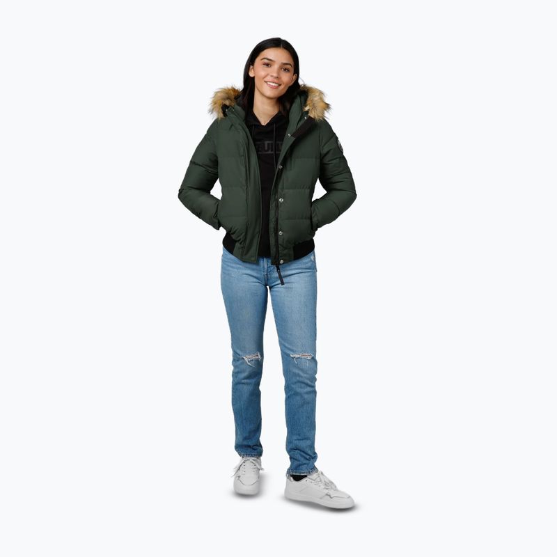 Куртка зимова жіноча Pitbull Azalea Quilted Hooded olive 2