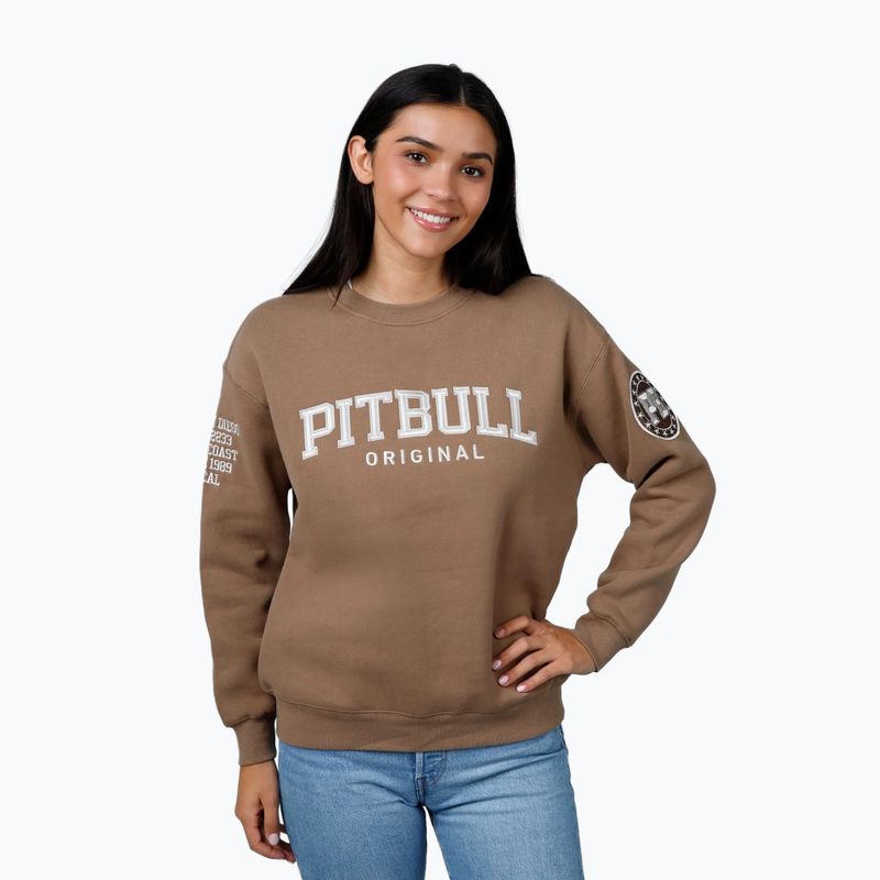 Жіночий світшот Pitbull Tyrian з капюшоном койот коричневий