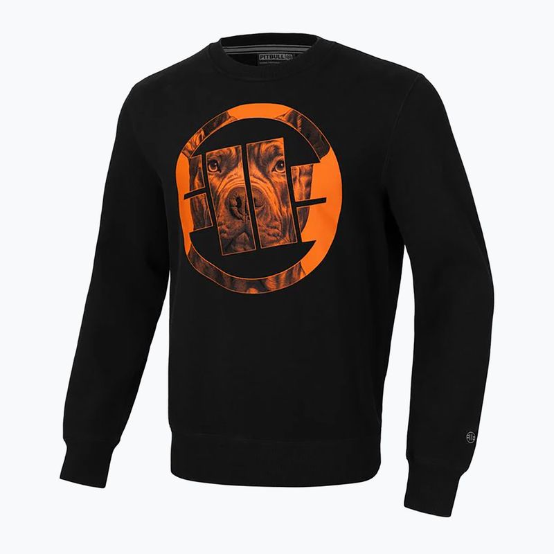 Кофта чоловіча Pitbull West Coast Crewneck Orange Dog 24 black