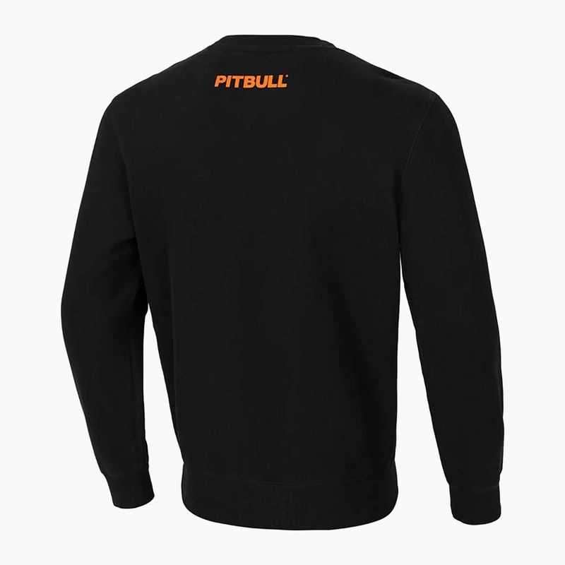 Кофта чоловіча Pitbull West Coast Crewneck Orange Dog 24 black 2