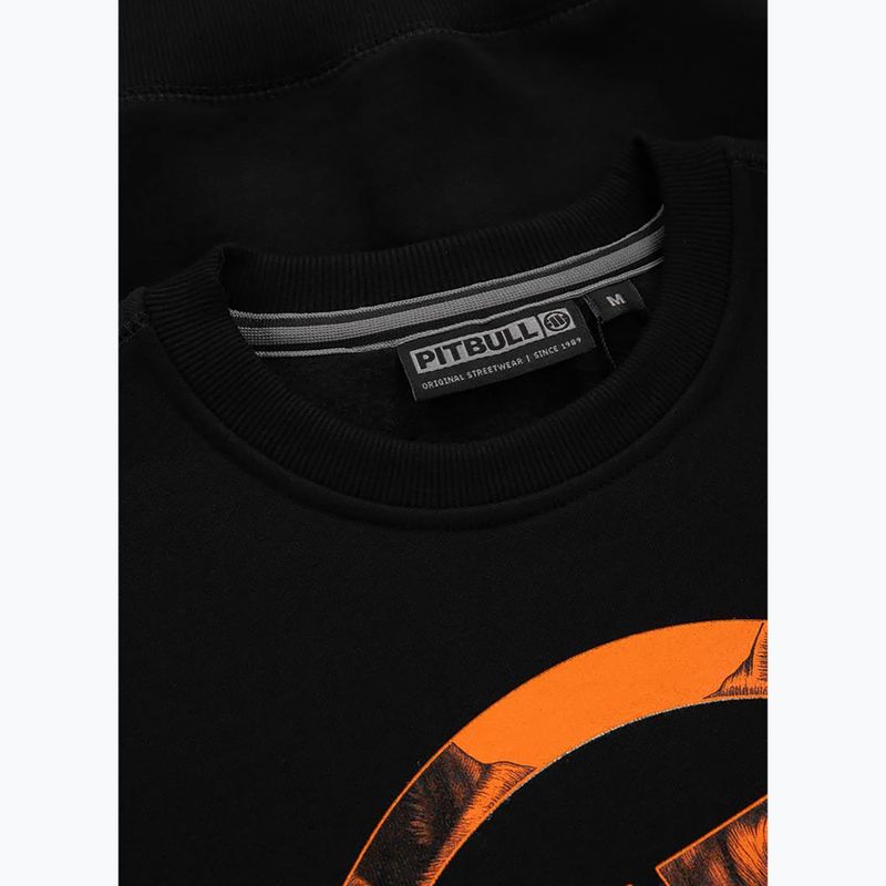 Кофта чоловіча Pitbull West Coast Crewneck Orange Dog 24 black 3