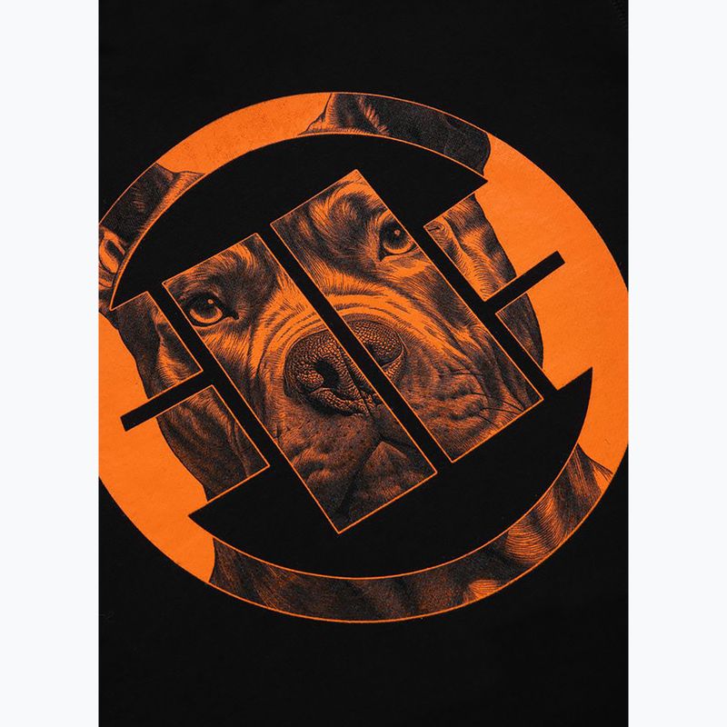Кофта чоловіча Pitbull West Coast Crewneck Orange Dog 24 black 4