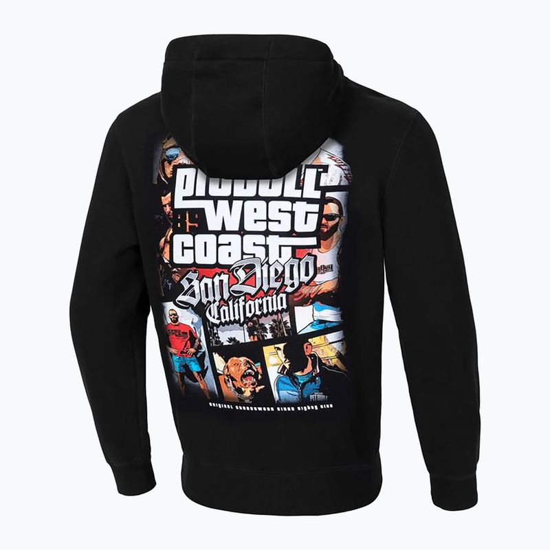 Кофта чоловіча Pitbull West Coast Hooded Most Wanted black 2