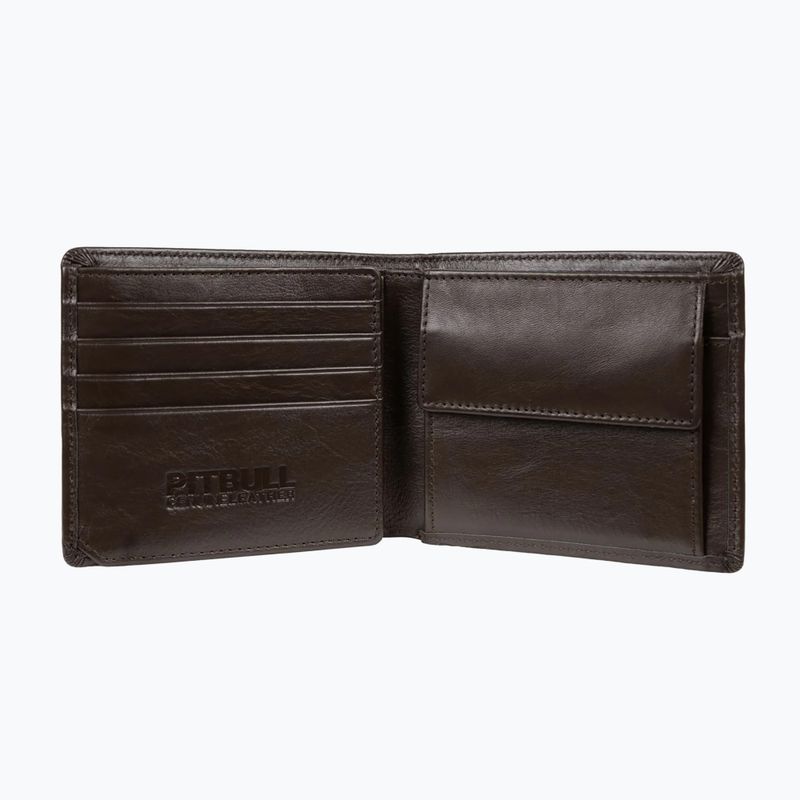 Гаманець чоловічий Pitbull Embossed Leather brown 4
