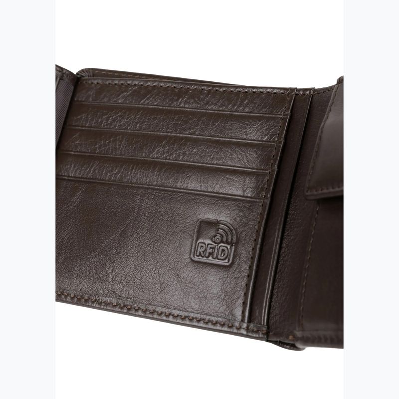 Гаманець чоловічий Pitbull Embossed Leather brown 6