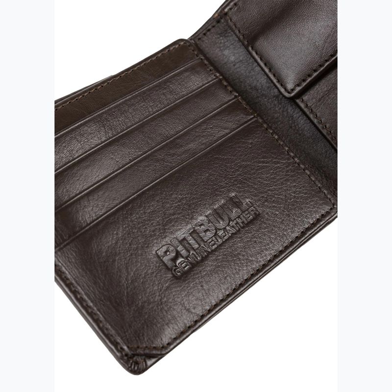 Гаманець чоловічий Pitbull Embossed Leather brown 7