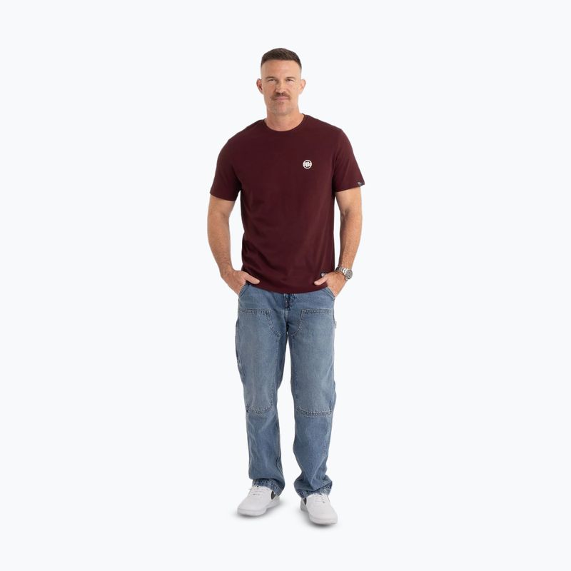 Футболка чоловіча Pitbull Small Logo dark burgundy 2