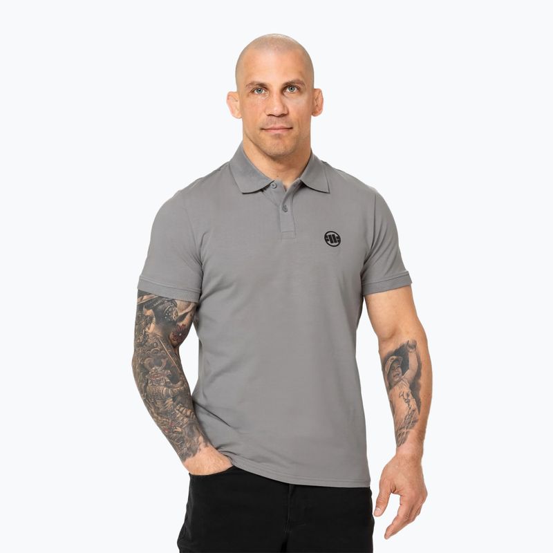 Футболка поло чоловіча Pitbull Polo Jersey Small Logo grey