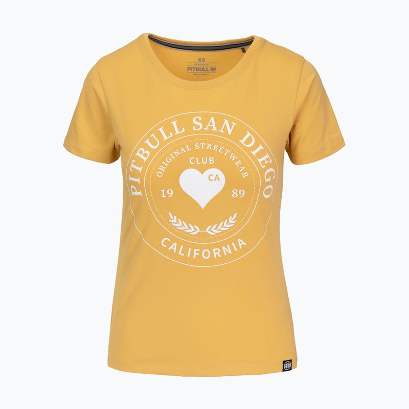 Футболка жіночі Pitbull Heartie pale yellow 4