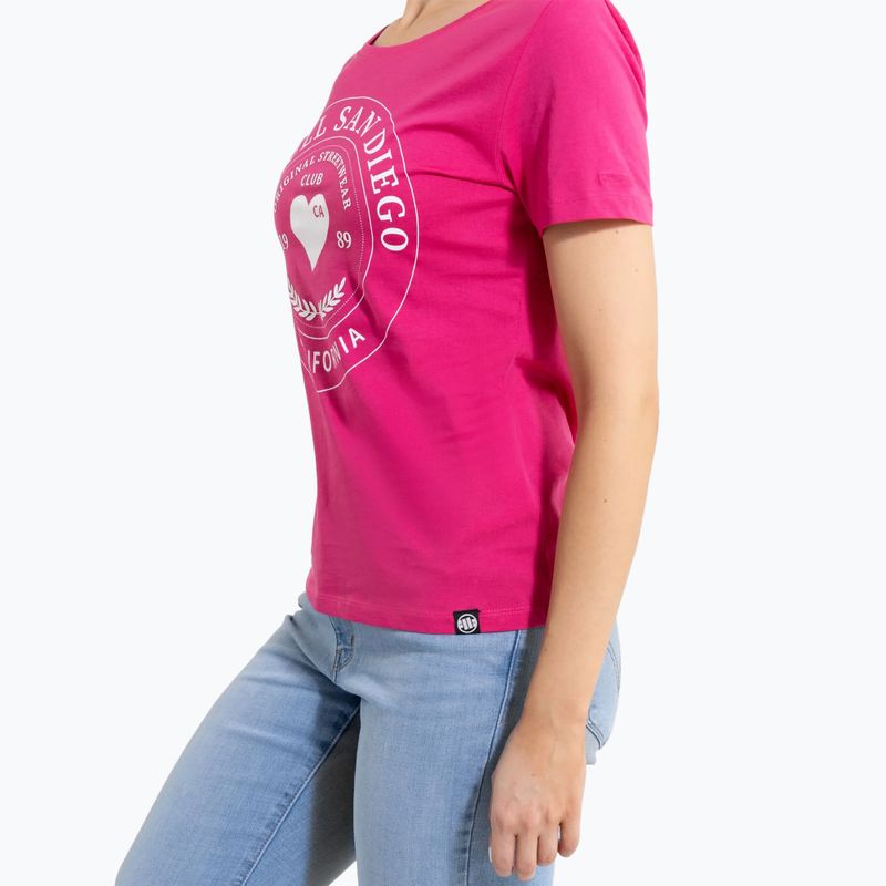 Футболка жіночі Pitbull Heartie raspberry red 4
